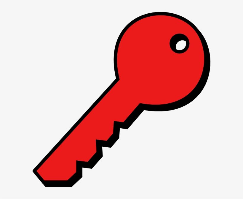 Redplain Key Clip Art At Clker - Key Clip Art, transparent png