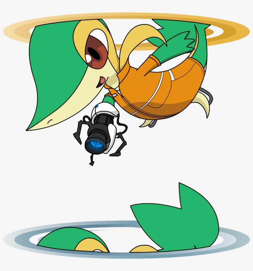 Snivy And Portal - Video Game, transparent png