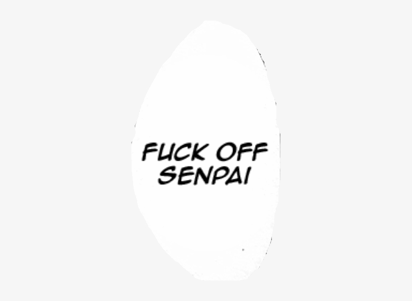 Report Abuse - Fuck Off Senpai Png, transparent png