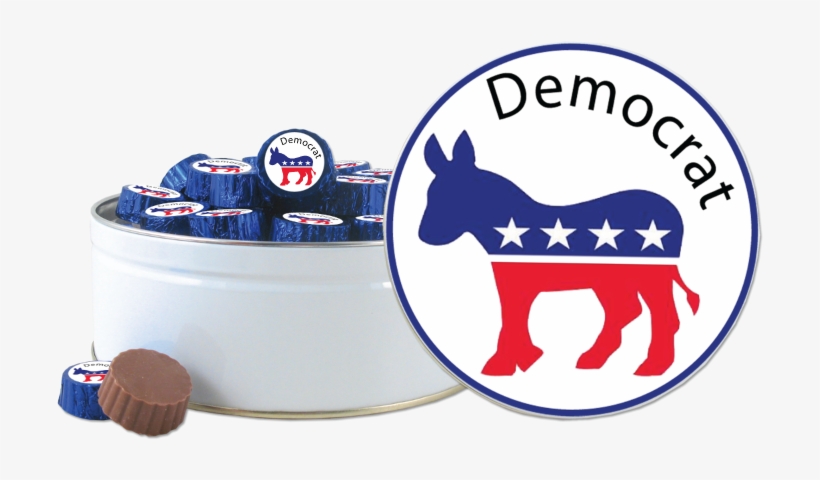 40 Individually Blue Foiled Wrapped Democratic Two-bite - Get Out And Vote 2016, transparent png
