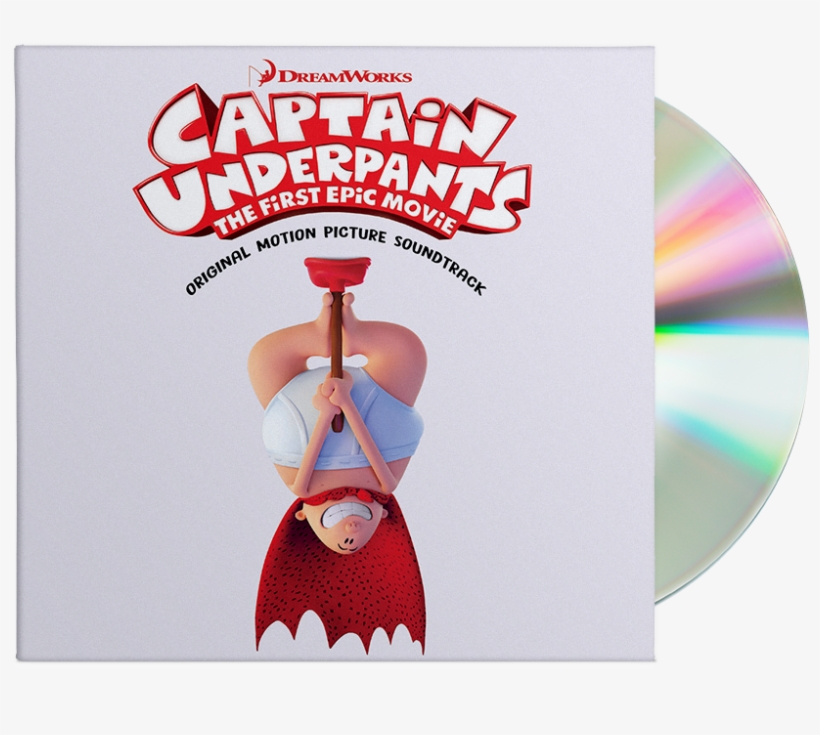 *autographed* Official Soundtrack Cd - Captain Underpants The First Epic Movie, transparent png