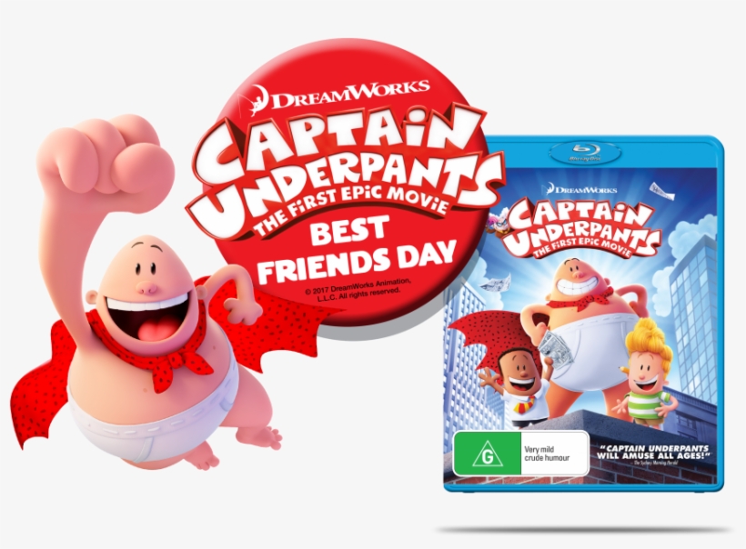 Captain Underpants - The First Epic Movie (dvd), transparent png