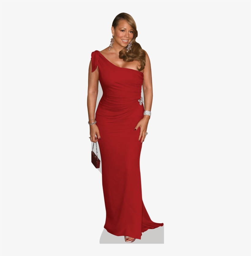 Mariah Carey - Celebrity Cutouts Mariah Carey (red Dress) Mini Cutout, transparent png