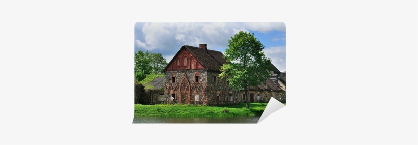 Ancient Abandoned House, Lithuania, Europe Wall Mural - Estate, transparent png