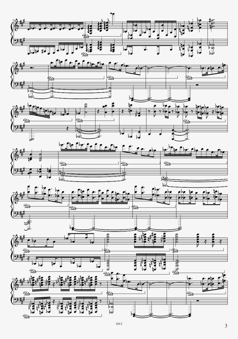 Piano Sonata No 1 'sounds From Abandoned Houses' Sheet - Sheet Music, transparent png