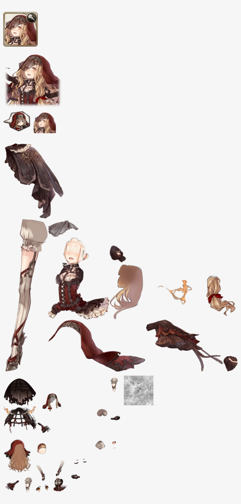 Click For Full Sized Image Red Riding Hood - Sinoalice Red Riding Hood Cleric, transparent png