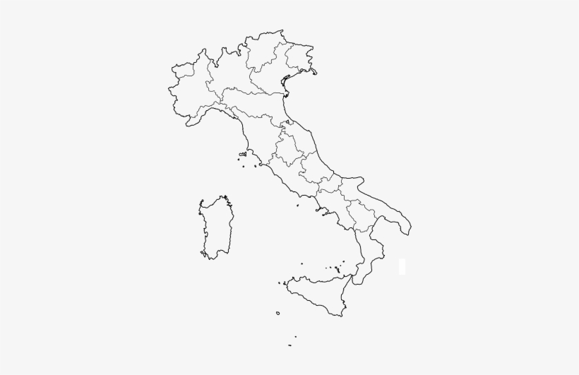 192 × 240 Pixels - Plain Map Of Italy, transparent png