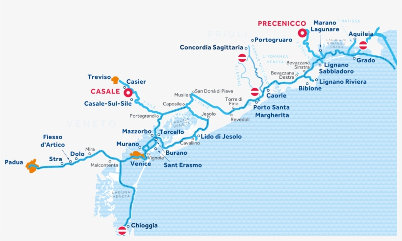 Venice And Friuli Region Map - Venice, transparent png