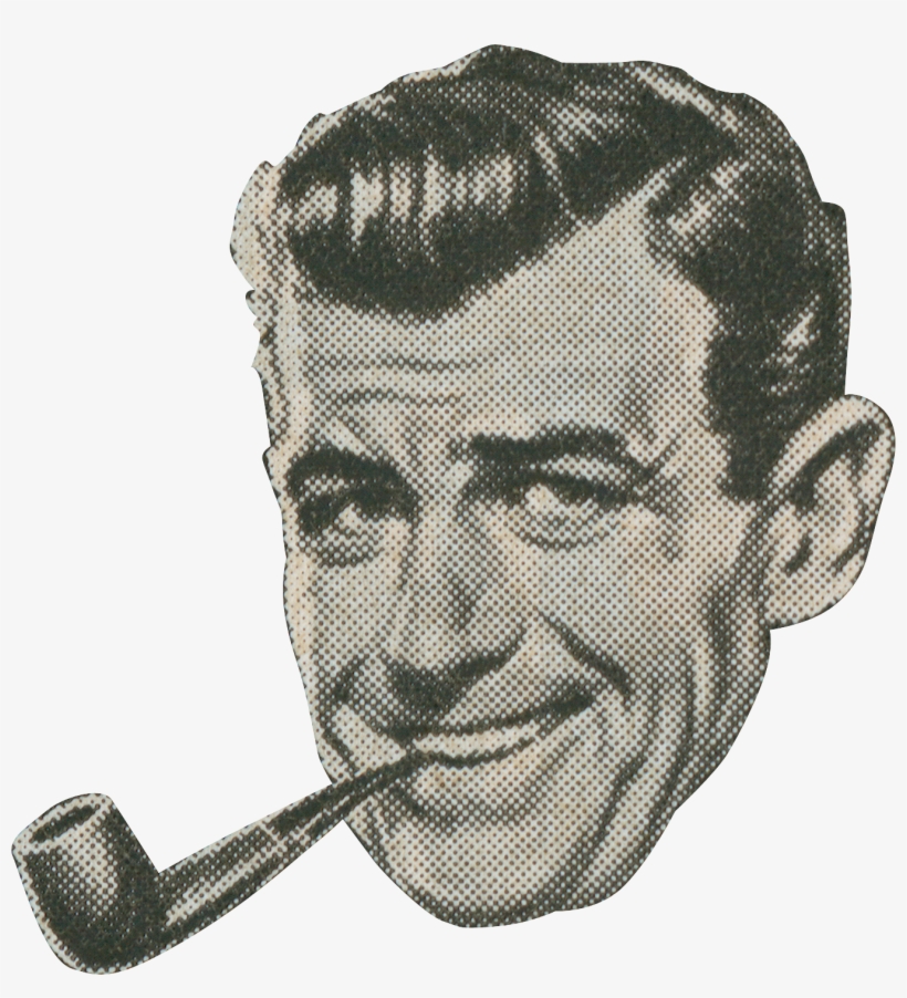 Career Man - Man Smoking Pipe Png, transparent png