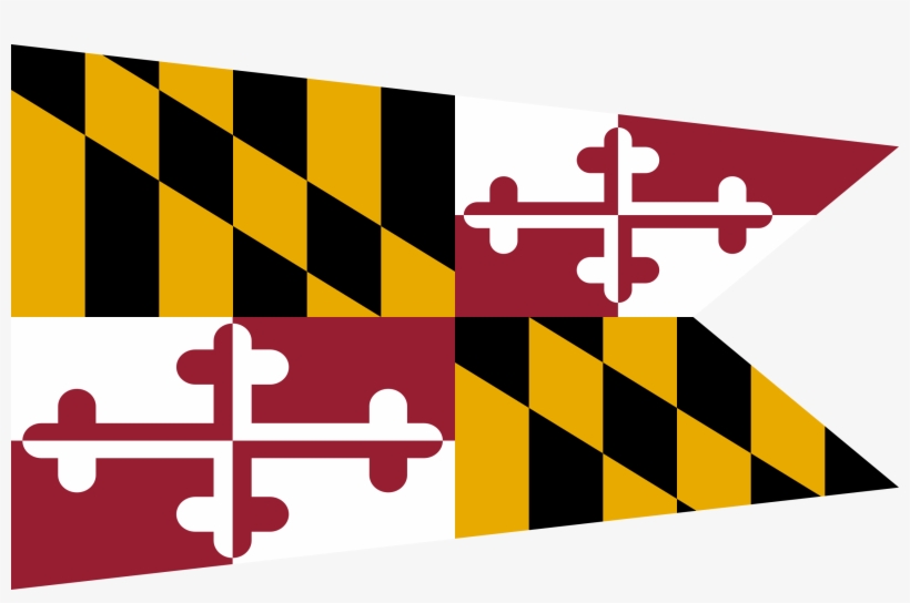Redesignsmaryland In The Shape Of Ohio - Maryland State Flag, transparent png