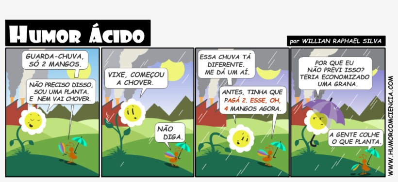 Humor-ã¡cido - Historia Em Quadrinhos Sobre Chuva Acida, transparent png