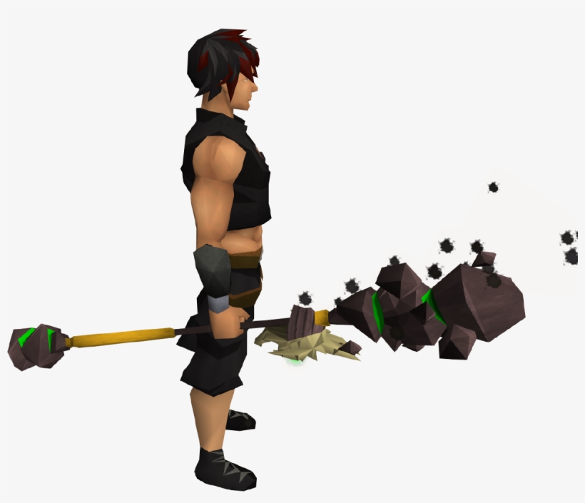Fire Battlestaff, transparent png