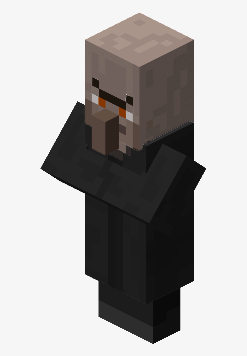 With Black Villager Clothes And A Black Hood And Maybe Minecraft Villager 553x1102 Png Download Pngkit