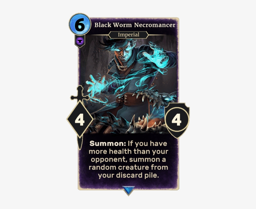 Black Worm Necromancer - Elder Scrolls Legends Tyr, transparent png