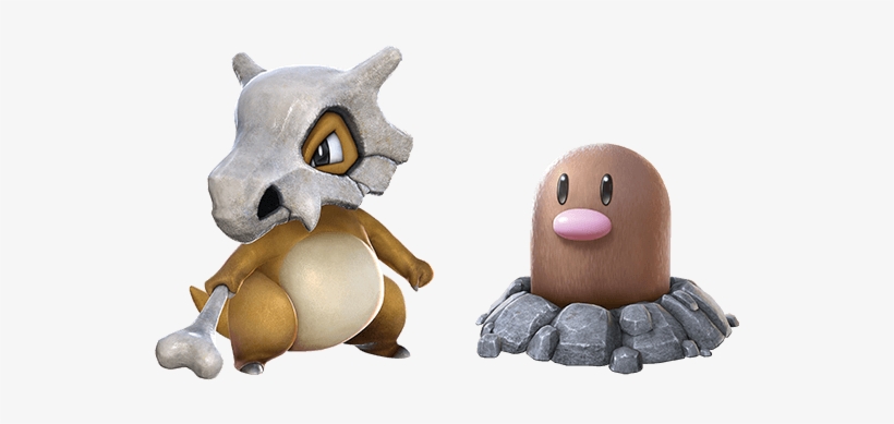 Example Of A Support Set - Cubone And Diglett, transparent png