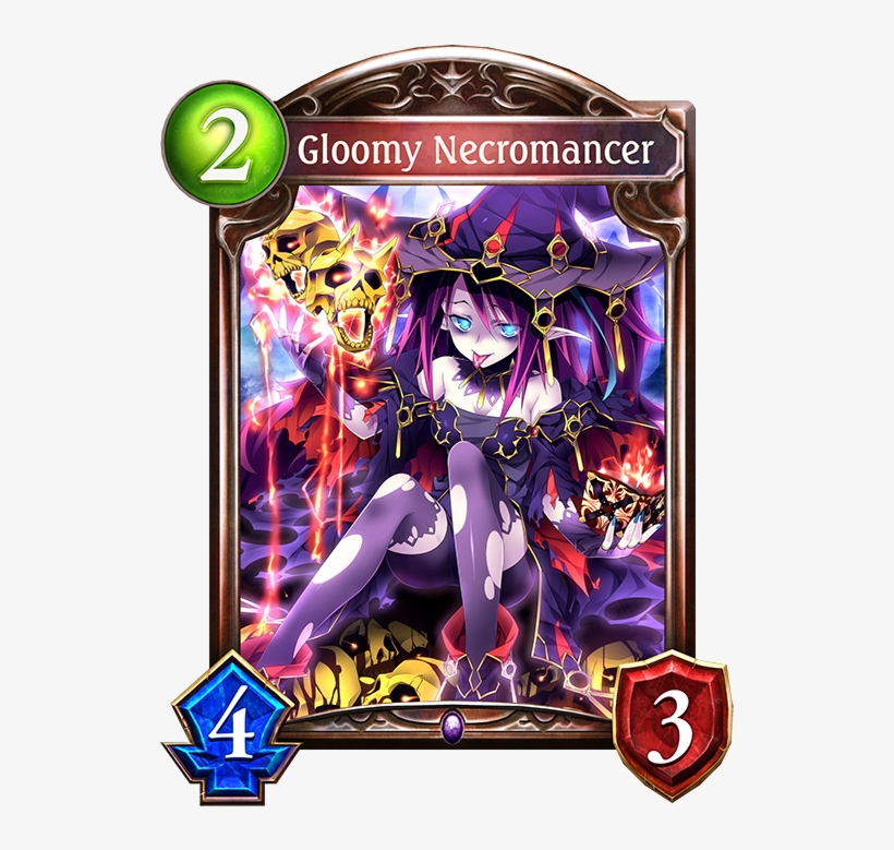 Unevolved Gloomy Necromancer Evolved Gloomy Necromancer - Shadowverse Fenrir, transparent png