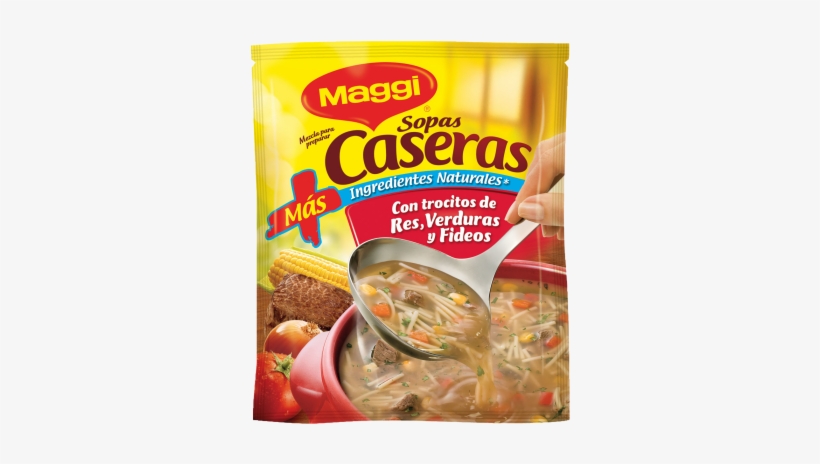 Sopa De Res Con Verduras Y Fideos - Maggi, transparent png