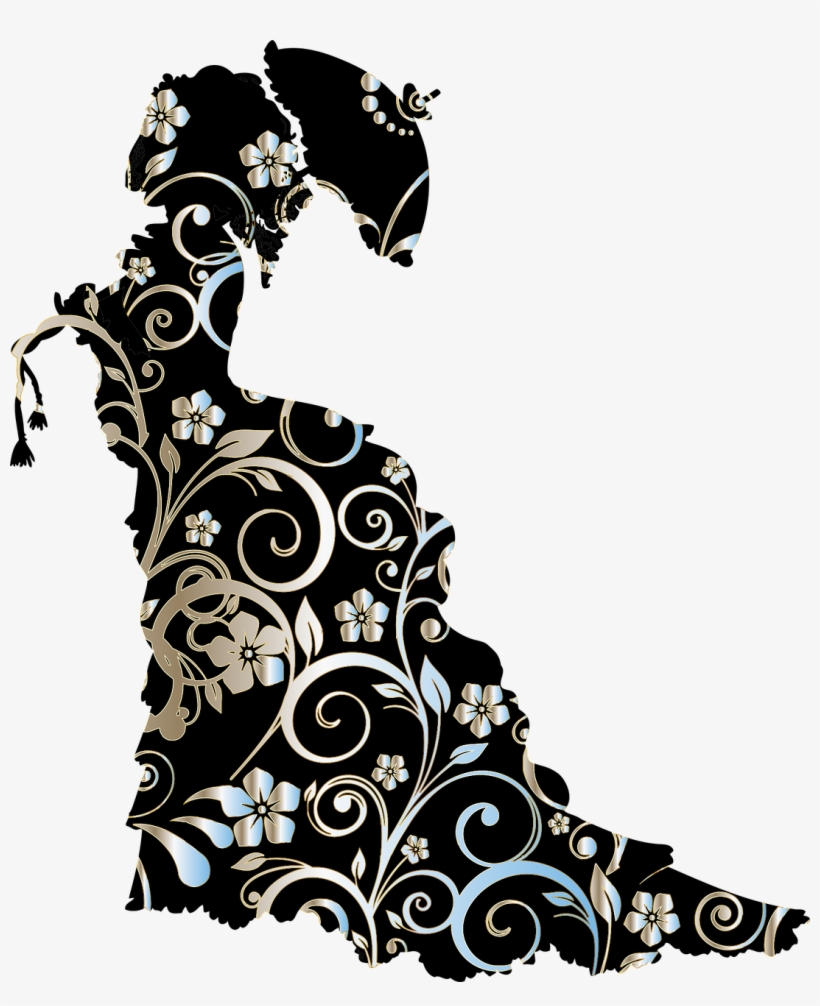 Victorian Silhouette Clip Art, transparent png