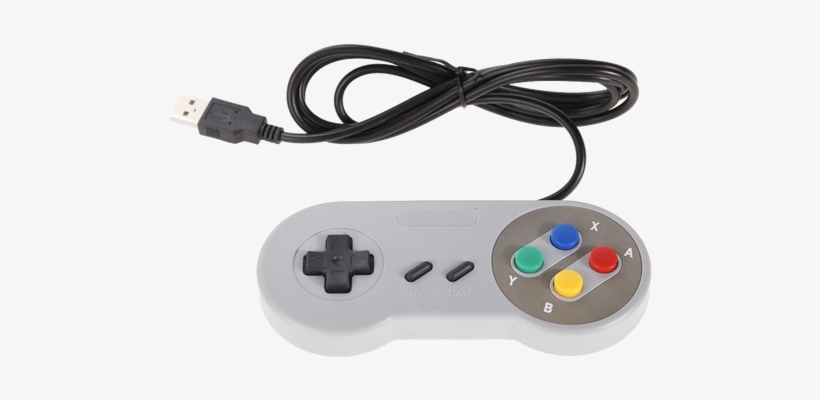 Retro Pi Recalbox Super Nintendo Snes Usb Wired Classic - Game Controller, transparent png