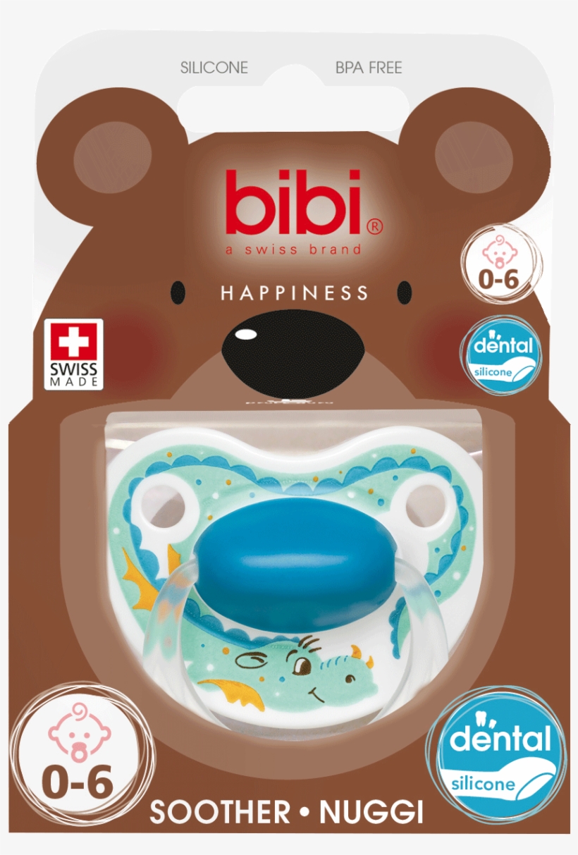 Bibi® Πιπίλα Σιλικόνης Stardust "dragon" Happiness - Bibi Fopspeen 0 6 Maanden, transparent png