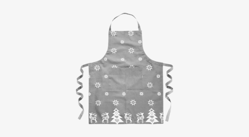 Grey Christmas Apron - Ragged Rose Billy Fir Apron, Silver Grey, transparent png