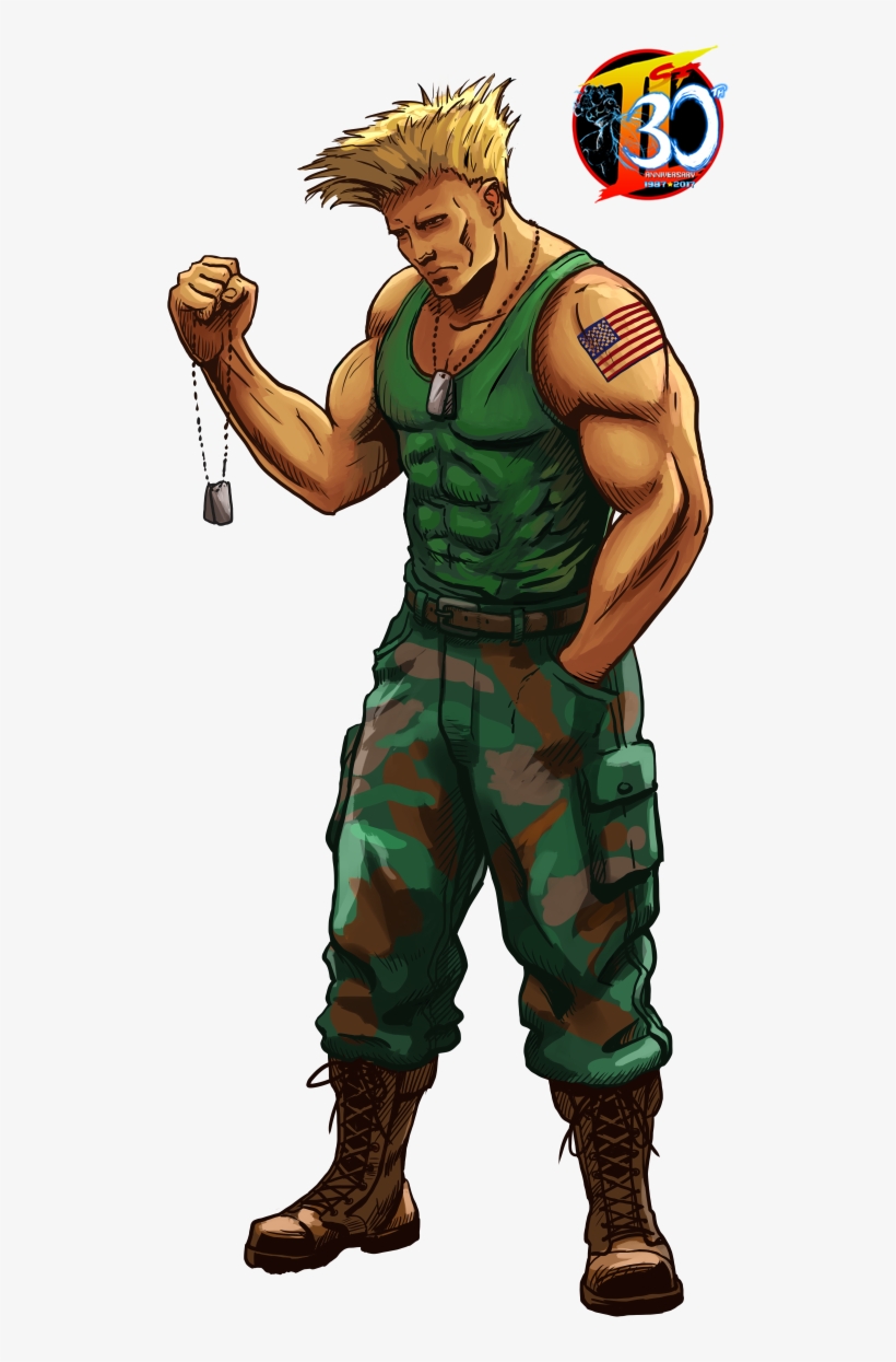Captain Guile Street Fighter, transparent png