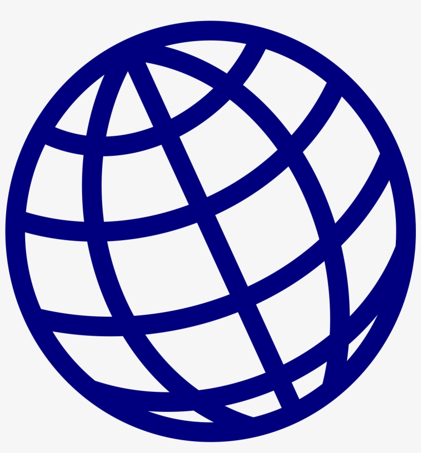 Open - Blue Globe Icon Png, transparent png