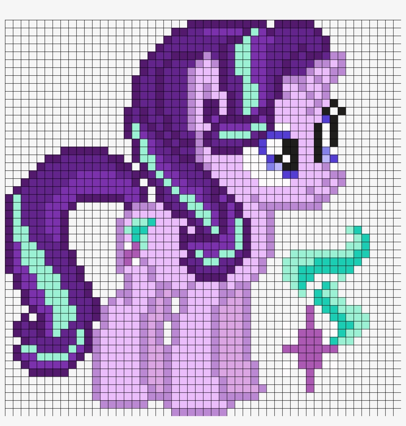 Starlight Glimmer Perler Bead Pattern / Bead Sprite - Starlight Glimmer Minecraft, transparent png