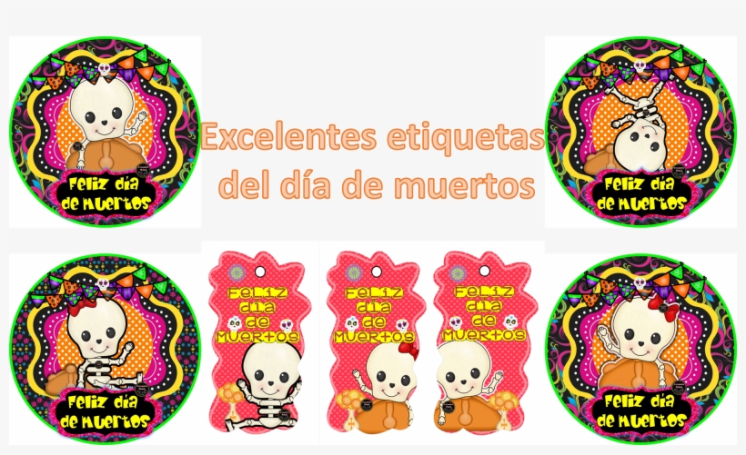 Agradecemos A Creaciones Malpik Por Dejarnos Compartir - Etiquetas Dia De Muertos, transparent png