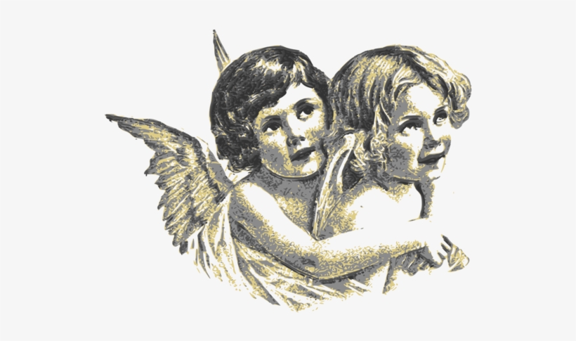 Angel Cherub Gabriel Computer Icons Download - Vintage Angels 01, transparent png