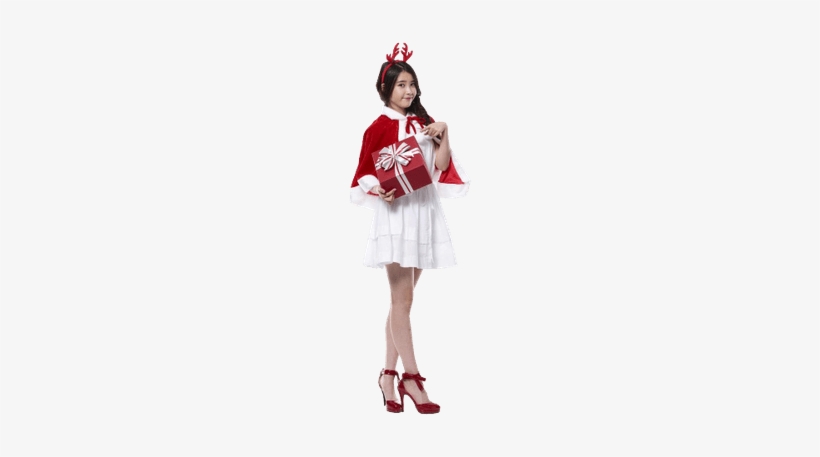 Iu Dressed For Christmas - Iu Christmas Png, transparent png