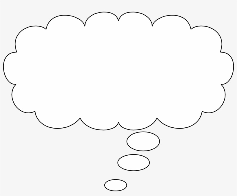 Free Stock Photos - Thought Bubble With Black Background, transparent png