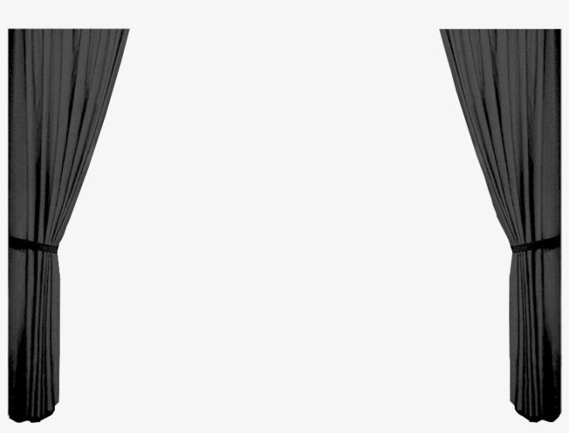 Curtain Black Png Clipart Curtain Window Light - Clip Art, transparent png