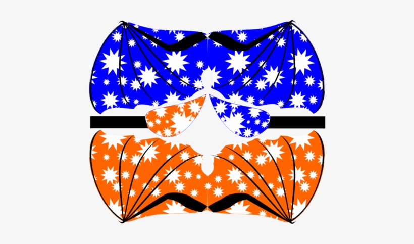 Blue And Orange Dragon Wings Fabric By Pamelachi On, transparent png
