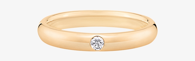 Round Brilliant Single Diamond Wedding Band Harry Winston - Single Diamond Wedding Band, transparent png