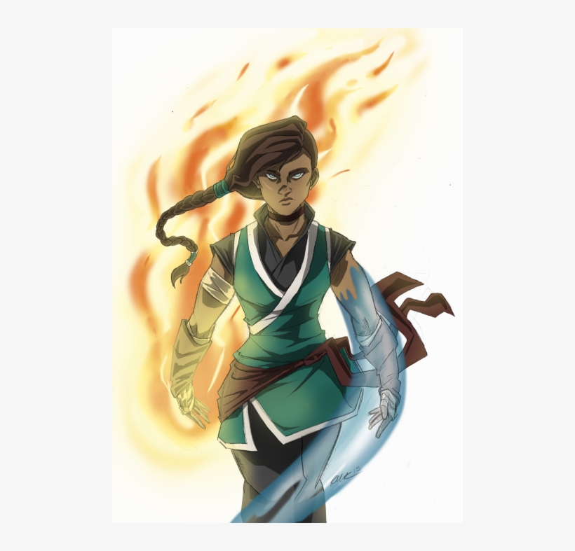 Inspired By This Red Lotus Korra Fanart - Cartoon, transparent png