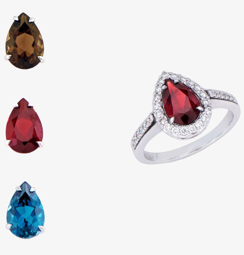 Changeable Jewelry Ring - Ruby, transparent png