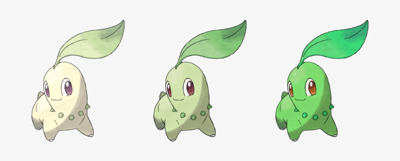 Chikorita Colours - Pokemon Chikorita, transparent png