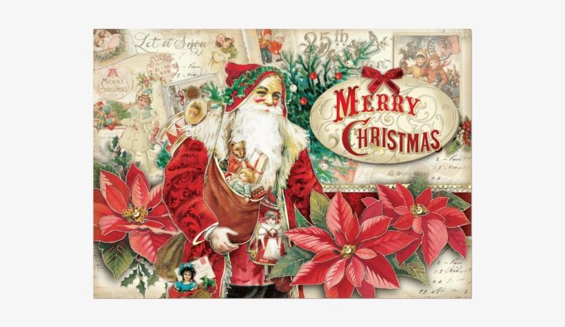 Santa Memories Boxed Holiday Cards - Punch Studio Santa Memories Dimensional Holiday Boxed, transparent png