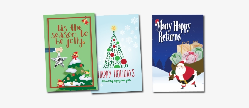Accounting Christmas Cards, transparent png