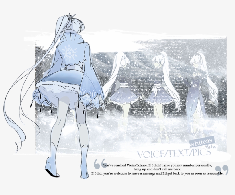 Have A Message For Weiss Or Don't Want To Make A New - Illustration, transparent png