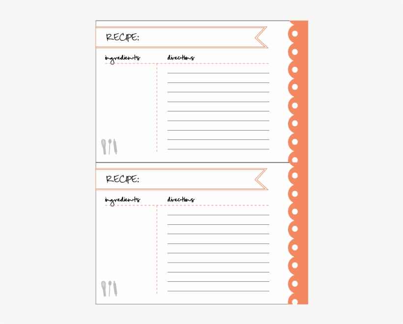 Recipe Card Coral - Recipe, transparent png