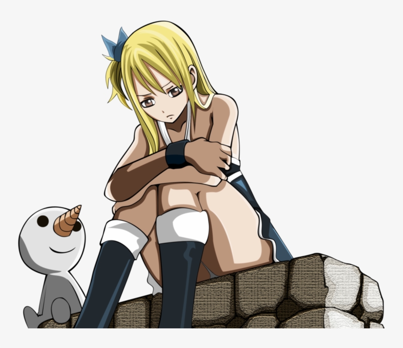 Lucy Heartfilia Sad Png, transparent png
