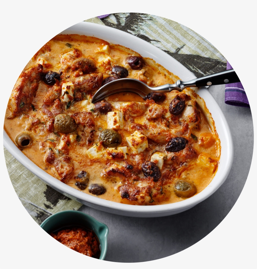 Keto Pesto Chicken Casserole With Feta Cheese, transparent png