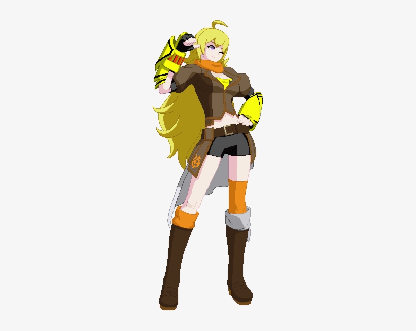 Season 1/season 2 Rwby Anime Styled Palette For Yang - Cartoon, transparent png