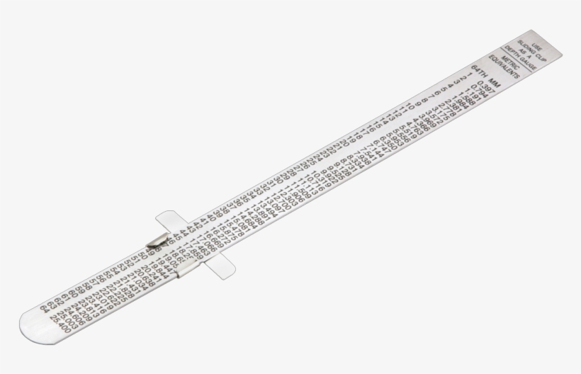 Regla Flexible De Acero Inoxidable Con Clip Bolsillo - Ruler, transparent png
