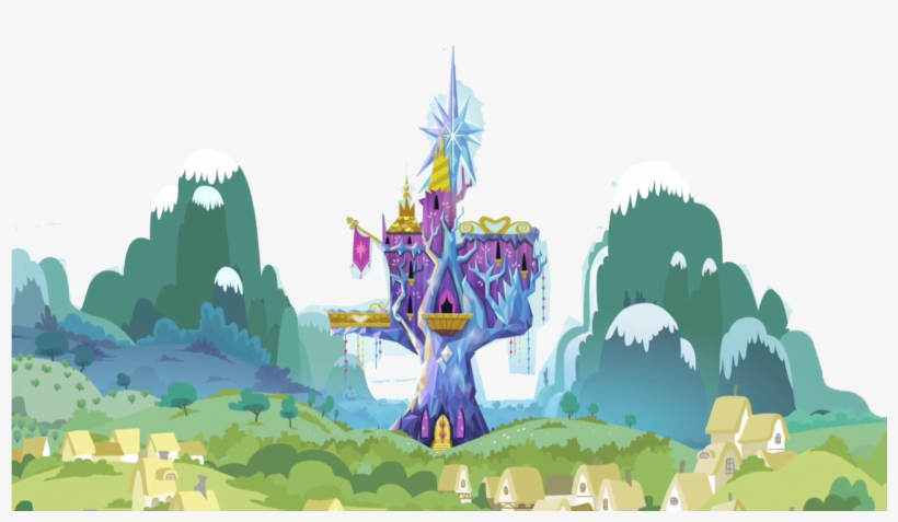 Friendship Rainbow Kingdom Castle Eg2 - My Little Pony, 4 In A Box Jigsaw Puzzles, transparent png