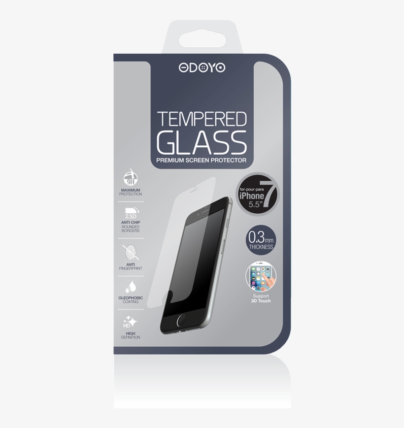 3mm Tempered Glass For Iphone 7, Iphone 7 - Odoyo Glass Screen Protector For Iphone 8, transparent png