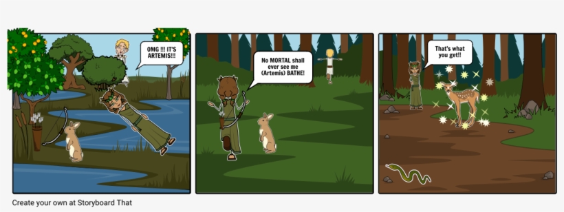 Artemis Myth - Cartoon, transparent png