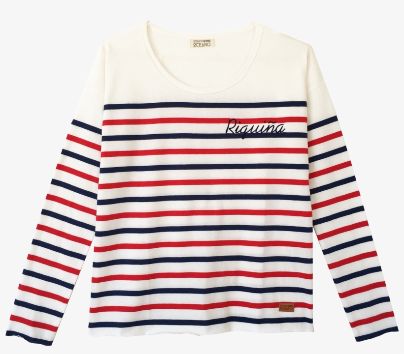 Somosocéano Camiseta Riquiña - Striped Navy Tee Shirt Women, transparent png